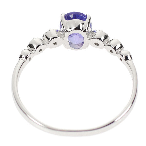 K18WG タンザナイト ダイヤモンド リング 0.88ct D0.17ct
