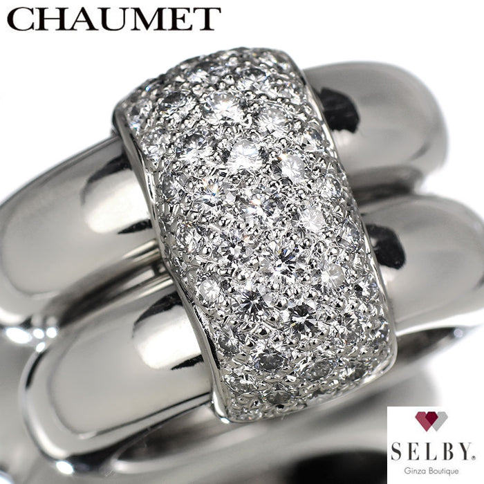 ショーメ K18WG ダイヤモンド リング デュオ 《セルビー銀座店》【中古】