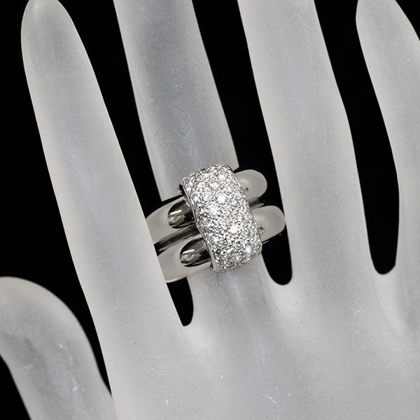 ショーメ K18WG ダイヤモンド リング デュオ 《セルビー銀座店》【中古】