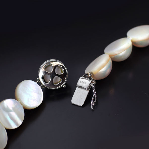 田崎真珠 SV マベパール ネックレス 径約12.0-12.8mm