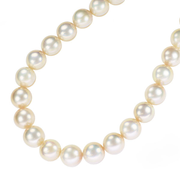 田崎真珠 SV マベパール ネックレス 径約12.0-12.8mm