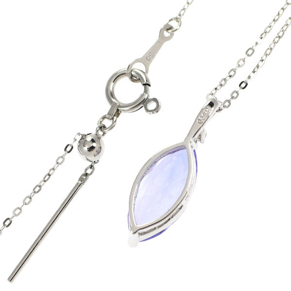 Pt タンザナイト ダイヤモンド ペンダントネックレス 1.50ct D0.02ct