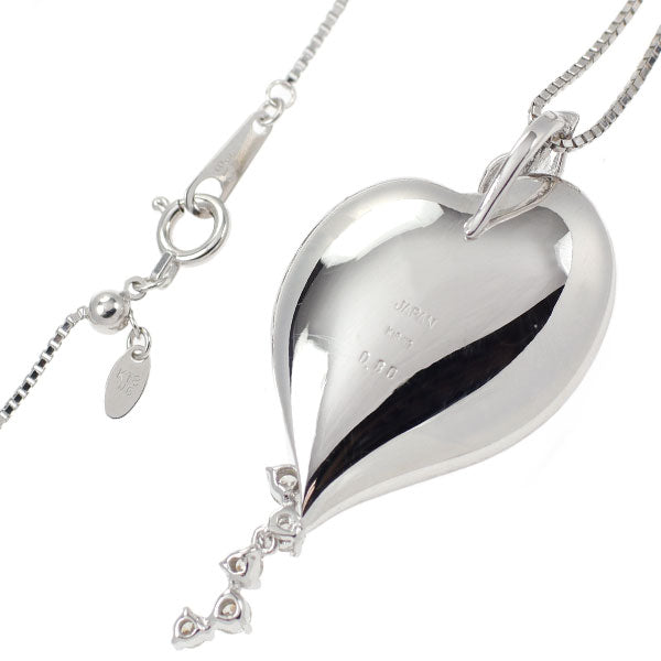 ラッセル K18WG ダイヤモンド ペンダントネックレス 0.80ct