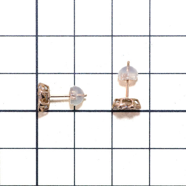 K18PG 天然ピンクダイヤモンド ピアス 0.60ct フラワー