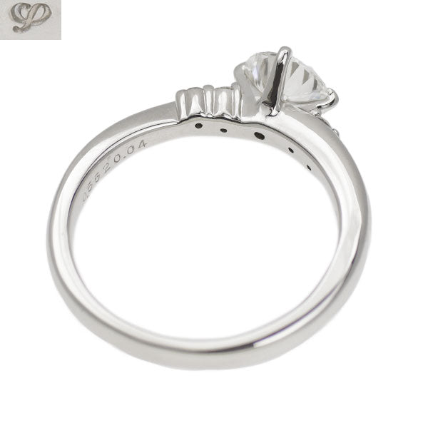 アイプリモ Pt950 ダイヤモンド リング 0.552ct 0.04ct F VS1 3EXHC