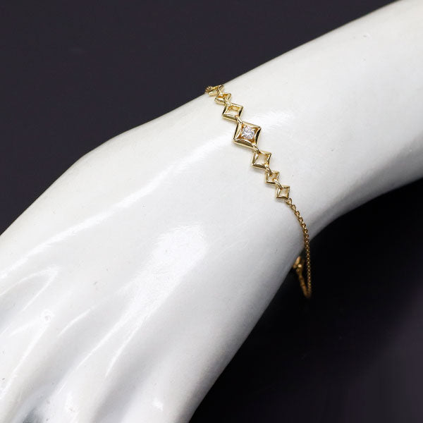 フォーエバーマーク K18WG ダイヤモンド ブレスレット 0.183ct