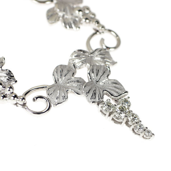 田村俊一 Pt900 ダイヤモンド ネックレス 0.58ct