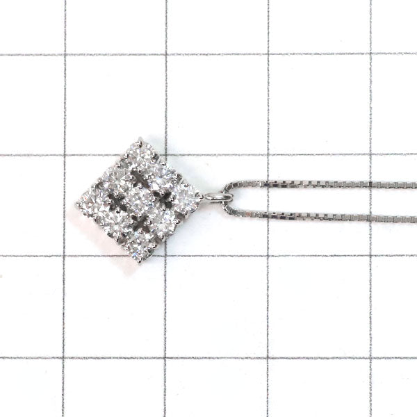 Pt900/Pt850 ダイヤモンド ペンダントネックレス 0.80ct