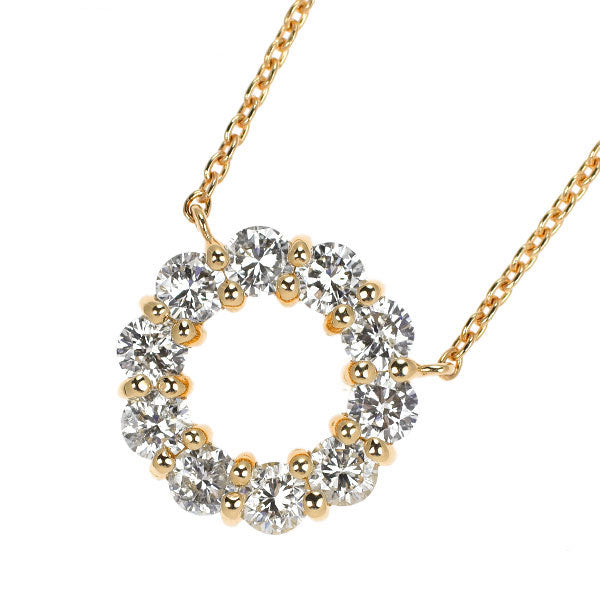 K18YG ダイヤモンド ペンダントネックレス 0.66ct