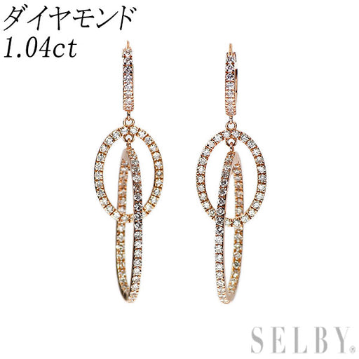 慶ちゃん。K18PG total0.30ct ダイヤモンド フックピアス 慶ちゃん様専用。K18PG total0.30ct ダイヤモンド フックピアス
