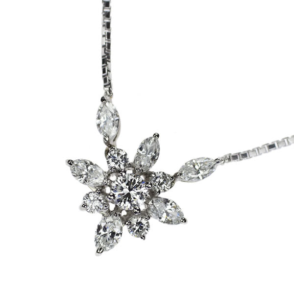 星の砂 Pt900/Pt850 ダイヤモンド ペンダントネックレス 1.00ct 星の砂 Pt900/Pt850 ダイヤモンド ペンダントネックレス 1.00ct