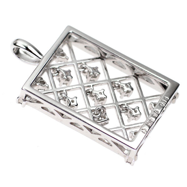 田崎真珠 K18WG ダイヤモンド ペンダントトップ 0.16ct