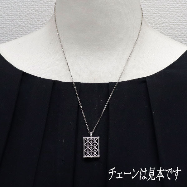 田崎真珠 K18WG ダイヤモンド ペンダントトップ 0.16ct
