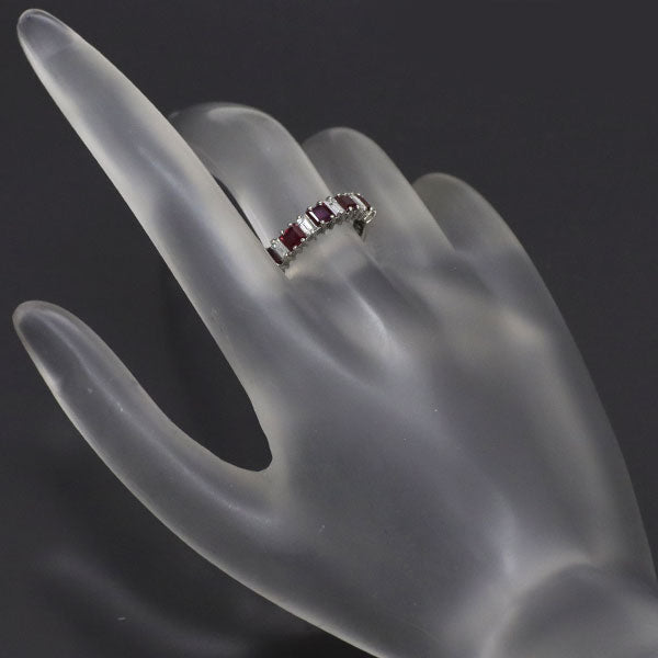 ミキモト Pt950 ルビー ダイヤモンド リング 1.05ct D0.38ct ヴィンテージ製品