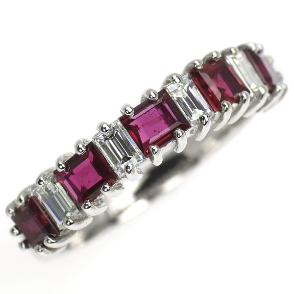 ミキモト Pt950 ルビー ダイヤモンド リング 1.05ct D0.38ct ヴィンテージ製品