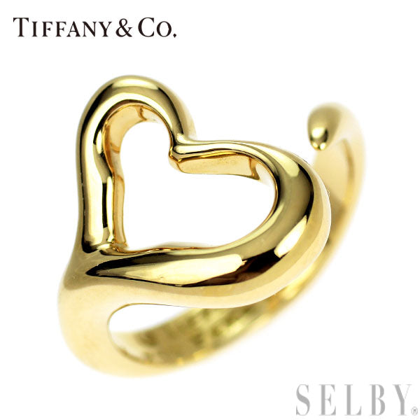 ティファニー K18YG リング オープンハート — セルビーオンラインストア 