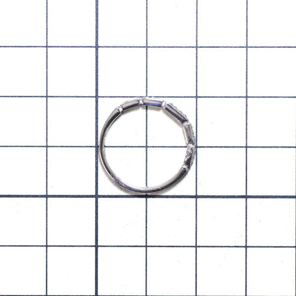 希少 K18WG 天然ピンク ダイヤモンド リング 0.11ct ハーフエタニティ