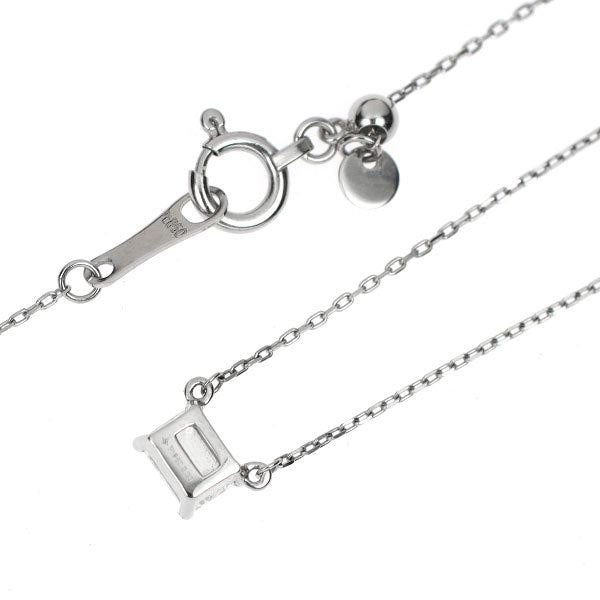 Pt エメラルドカット ダイヤモンド ペンダントネックレス 0.30ct D VVS2