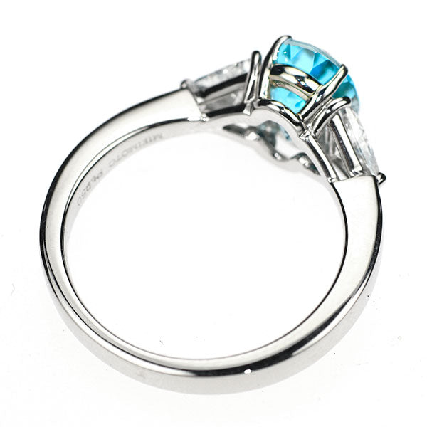 ミキモト 希少 Pt950 ブラジル産 パライバ トルマリン ダイヤモンド リング 1.80ct D0.50ct 《セルビー銀座店》【中古】