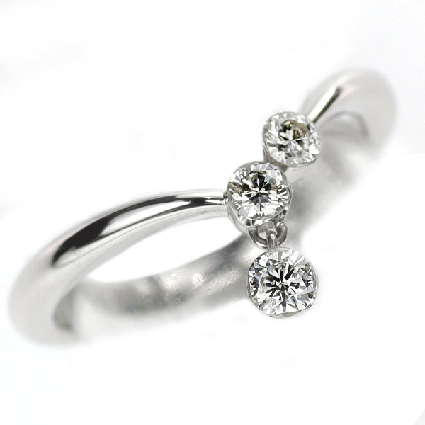 アントゥール Pt900 ダイヤモンド リング 0.15ct ピンキー