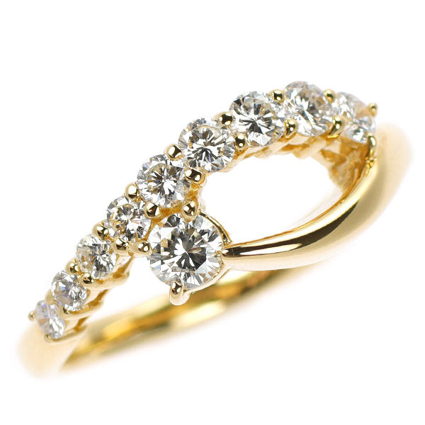 K18YG ダイヤモンド リング 0.50ct