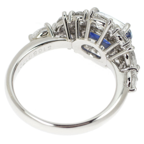 Pt900 サファイア ダイヤモンド リング 1.68ct D1.707ct