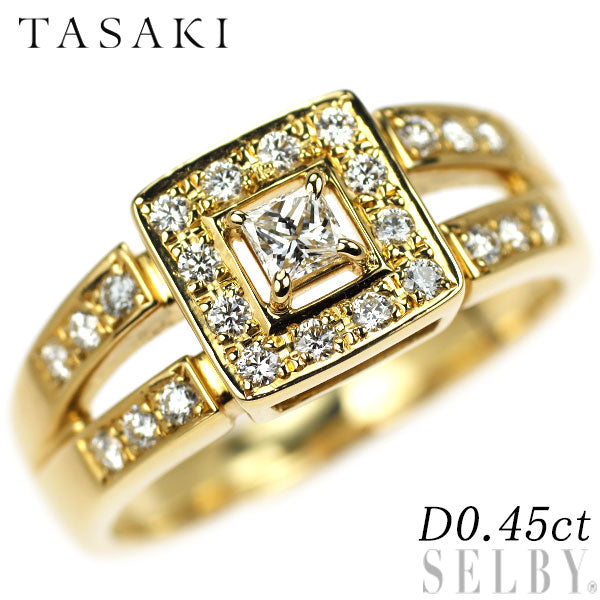 田崎真珠 K18YG ダイヤモンド リング 0.45ct