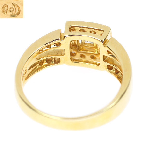 田崎真珠 K18YG ダイヤモンド リング 0.45ct