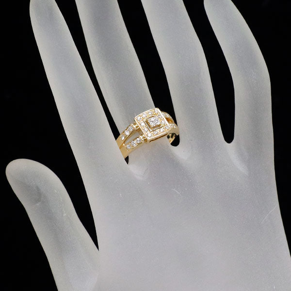 田崎真珠 K18YG ダイヤモンド リング 0.45ct