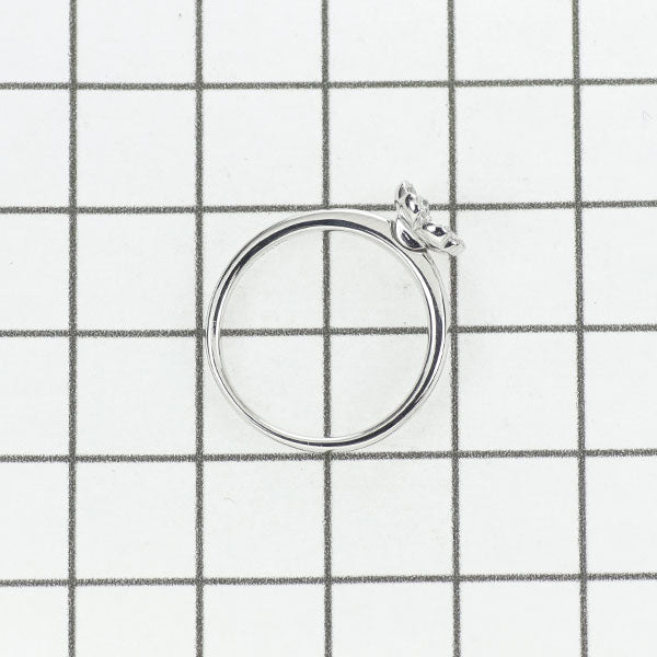 ペルリータミキモト K18WG ダイヤモンド リング 0.09ct フラワー