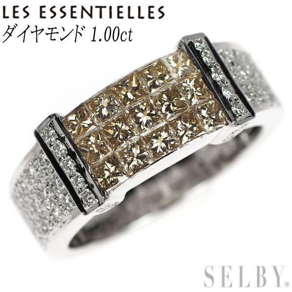 レ・エッセンシャル K18WG ダイヤモンド リング 1.00ct