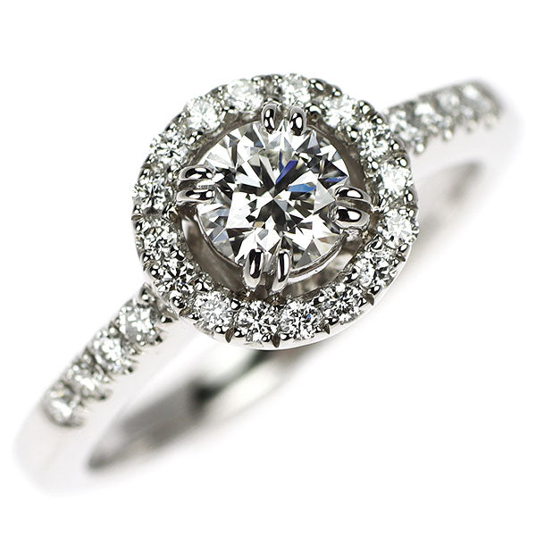 Pt900 ダイヤモンド リング 0.391ct H VS1 EXHC D0.22ct — セルビー