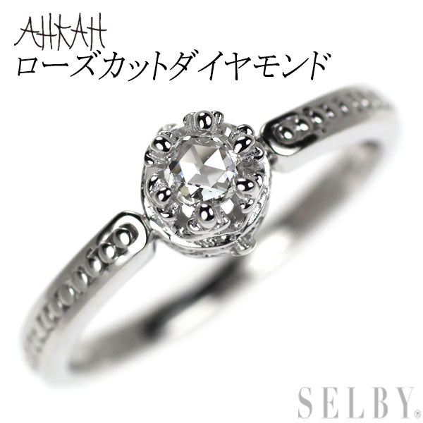 アーカー K18WG ローズカット ダイヤモンド リング ローズプロミス