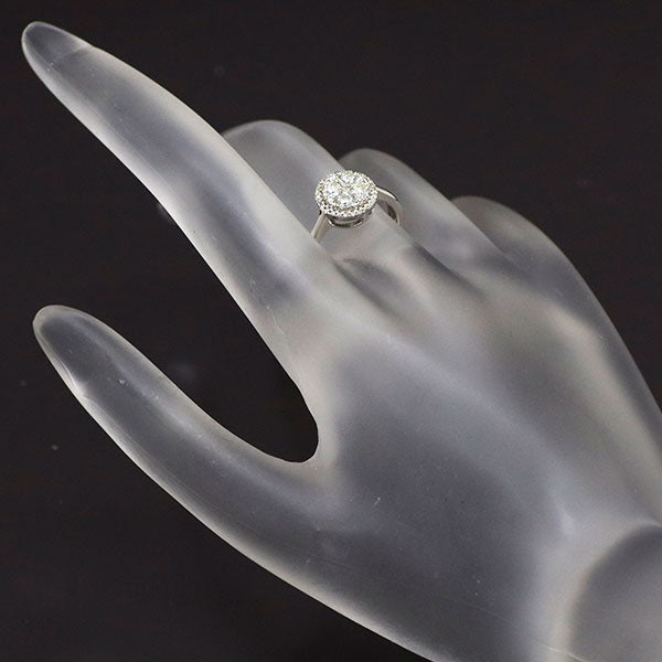 K18WG ダイヤモンド リング 0.50ct