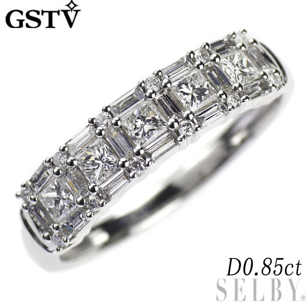 早割クーポン！ GSTV Pt950 ダイヤモンド リング 0.85ct — セルビーオンラインストア アクセサリー