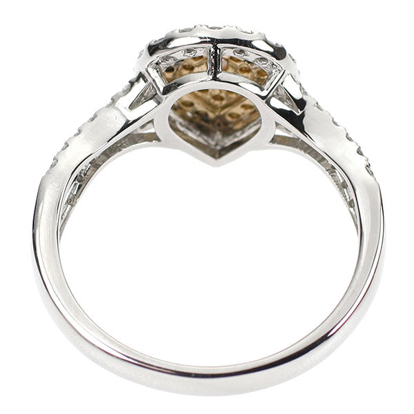 希少 Pt900/K18PG 天然ピンク ダイヤモンド リング 0.082ct D0.48ct FPP SI2