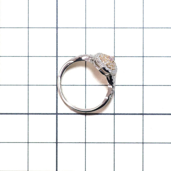 希少 Pt900/K18PG 天然ピンク ダイヤモンド リング 0.082ct D0.48ct FPP SI2