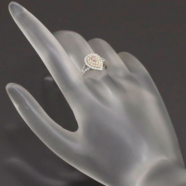 希少 Pt900/K18PG 天然ピンク ダイヤモンド リング 0.082ct D0.48ct FPP SI2