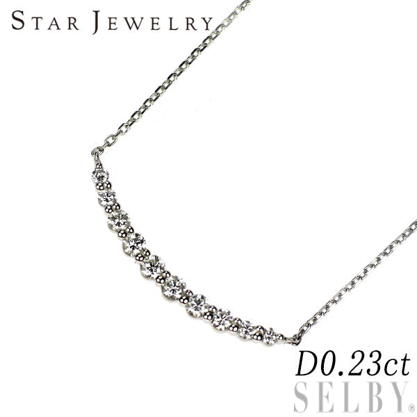 スタージュエリー Pt950 ダイヤモンド ペンダントネックレス スタージュエリー Pt950 ダイヤモンド ペンダントネックレス