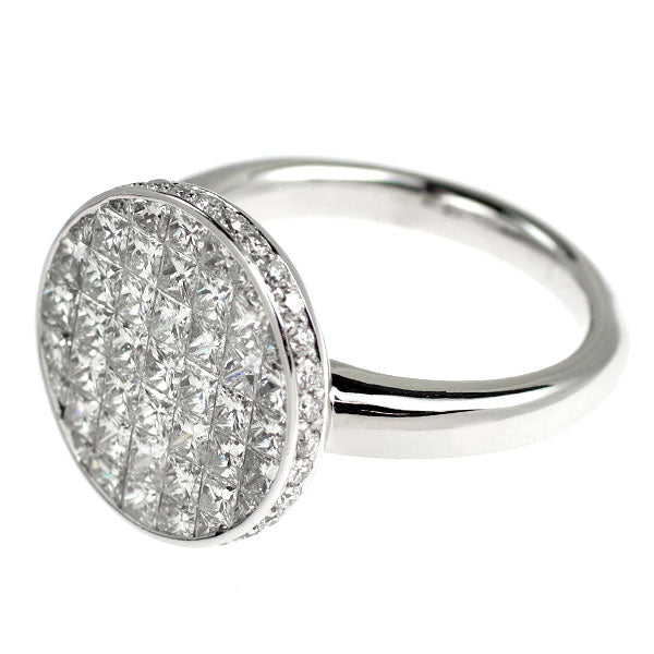 K18WG ダイヤモンド リング 2.47ct ミステリーセッティング