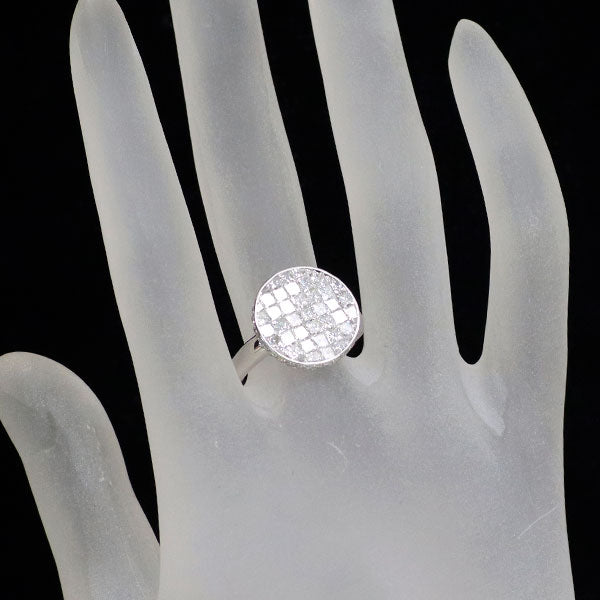 K18WG ダイヤモンド リング 2.47ct ミステリーセッティング