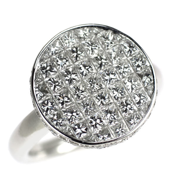 K18WG ダイヤモンド リング 2.47ct ミステリーセッティング