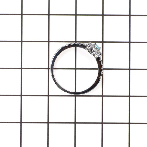 新品 Pt950 パライバトルマリン ダイヤモンド リング 0.112ct D0.32ct