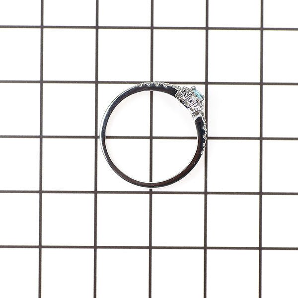 新品 Pt900 パライバトルマリン ダイヤモンド リング 0.115ct D0.22ct