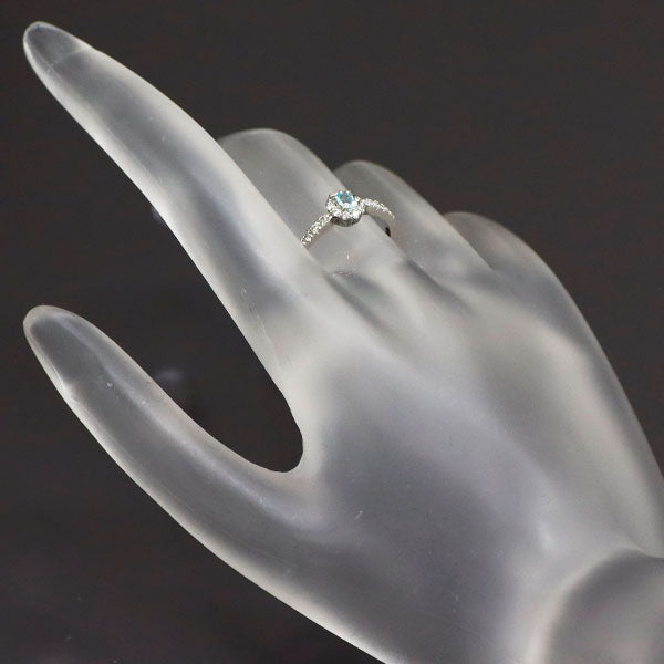 新品 Pt900 パライバトルマリン ダイヤモンド リング 0.115ct D0.22ct