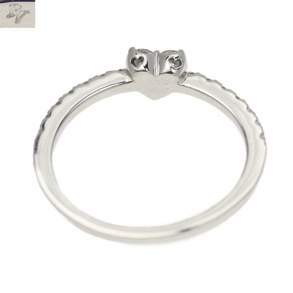 ポンテヴェキオ K18WG ダイヤモンド リング 0.18ct ハート