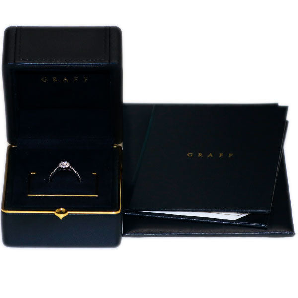 グラフ K18WG ダイヤモンド リング 0.19ct F VVS2 アイコンラウンド graff 《セルビー銀座店》【中古】 《セルビー銀座店》【中古】