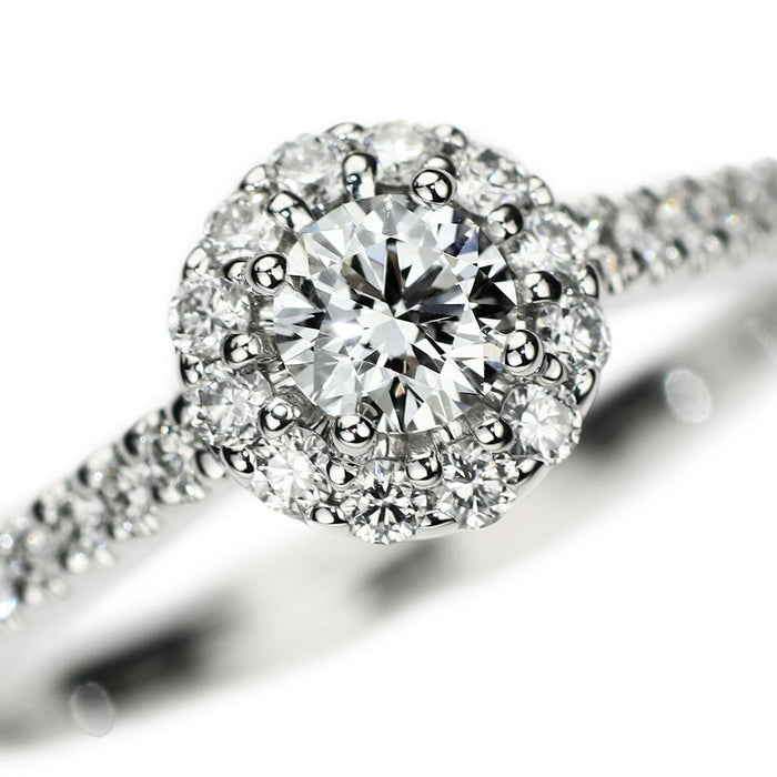 グラフ K18WG ダイヤモンド リング 0.19ct F VVS2 アイコンラウンド graff 《セルビー銀座店》【中古】 《セルビー銀座店》【中古】