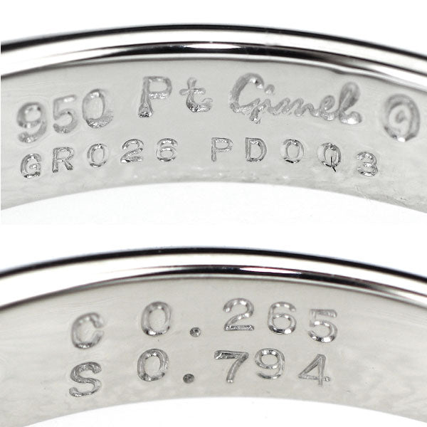 ギメル Pt950 スクエアカットダイヤモンド パヴェ リング 0.265ct D0.794ct Gimel 《セルビー銀座店》【中古】 《セルビー銀座店》【中古】