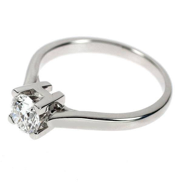 ハリーウィンストン Pt950 ダイヤモンド リング 0.51ct F VVS1 3EX HW ソリティア 《セルビー銀座店》【中古】